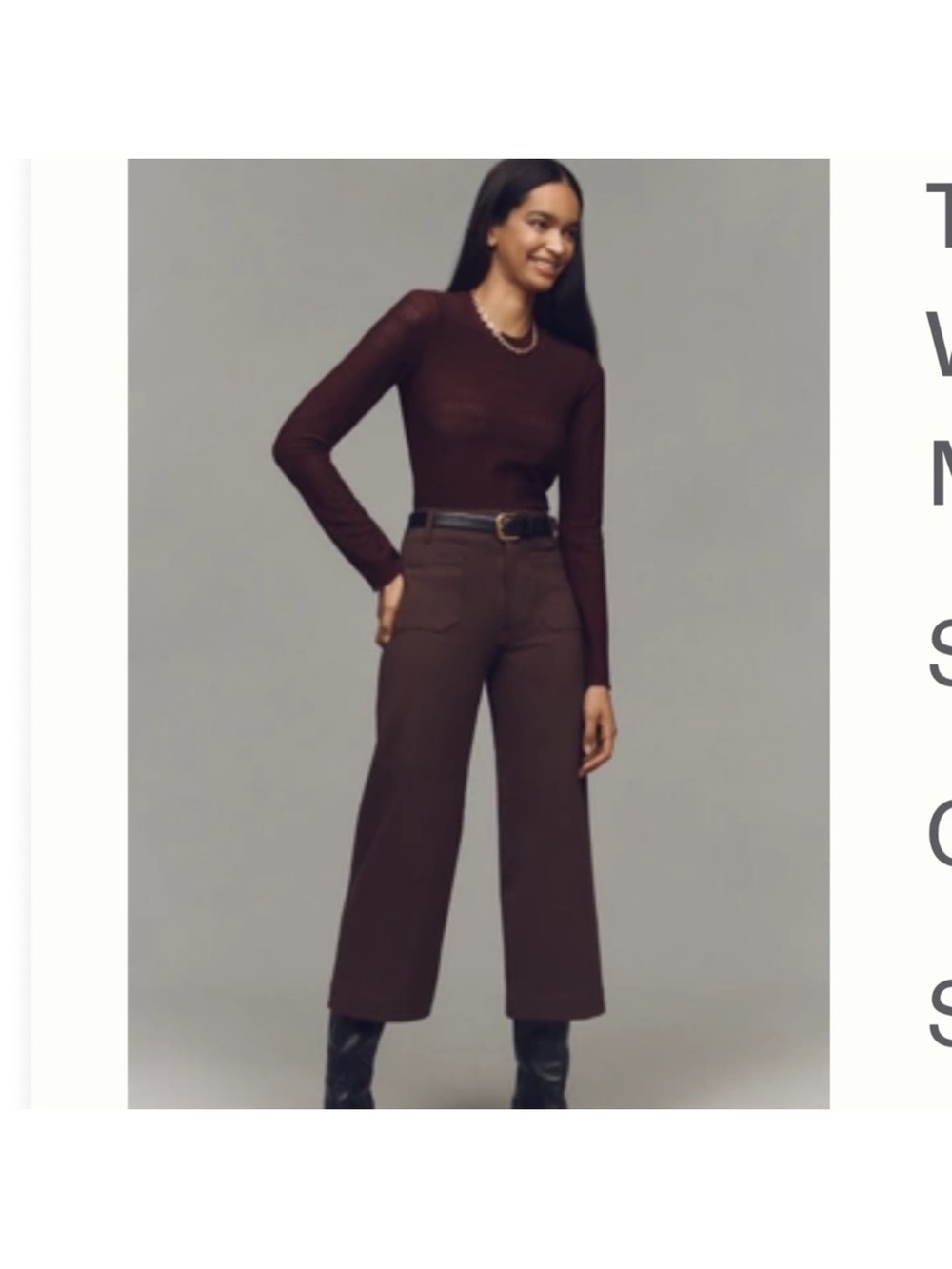 The Colette wide leg pants